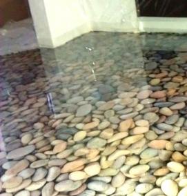 Наливной пол камни - вариант 3