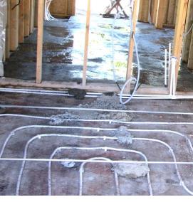 Наливной пол в каркасном доме - вариант 2