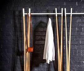 Напольное зеркало с вешалкой для одежды - тип 1