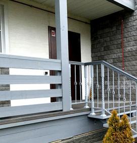 Наружные металлические лестницы - модель 3