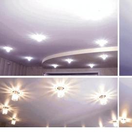 Настенно потолочные светильники для натяжных потолков - тип 2