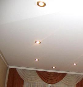 Натяжной потолок без пыли - тип 1