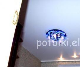 Натяжной потолок черный сатин - тип 3