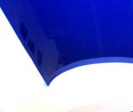 Натяжной потолок голубого цвета - модель 3