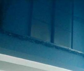 Натяжной потолок голубого цвета - модель 2