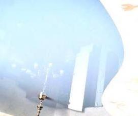 Натяжной потолок голубой глянец - вариант 4