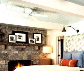 Натяжной потолок по деревянным балкам - тип 1