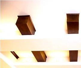 Натяжной потолок по деревянным балкам - тип 4