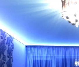 Натяжной потолок с диодной подсветкой - тип 2