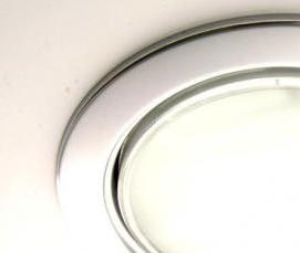 Натяжной потолок с диодными светильниками - модель 1