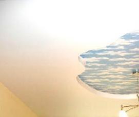 Натяжной потолок с небом и облаками - вариант 4