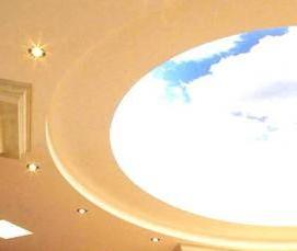 Натяжной потолок с небом и облаками - вариант 3