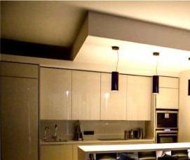 Натяжной потолок в стиле минимализм - модель 2