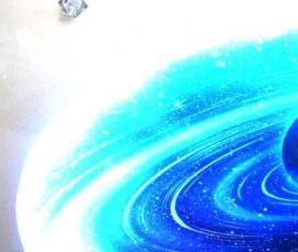 Натяжной потолок звездное небо двухуровневый - вариант 1