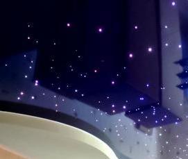 Натяжной потолок звездное небо двухуровневый - вариант 2