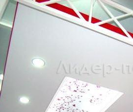 Натяжные потолки с фотопечатью с подсветкой - вариант 4