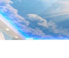 Натяжные потолки с фотопечатью с подсветкой - вариант 2