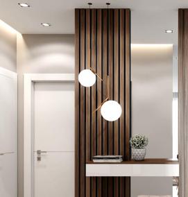 Навесное зеркало с полками в прихожую - вариант 3