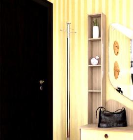 Навесное зеркало с полками в прихожую - вариант 2