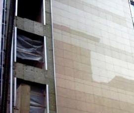 Навесной вентилируемый фасад из керамогранита - модель 2