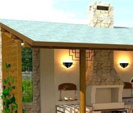 Небольшая беседка для дачи - вариант 2