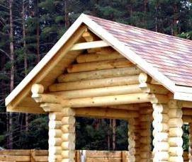 Недорогие беседки с мангалом для дачи - тип 4