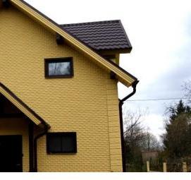 Облицовка фасада керамогранитной плиткой - тип 2