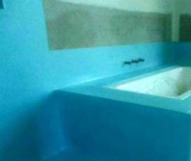 Обмазочная гидроизоляция для ванной - модель 3