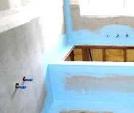 Обмазочная гидроизоляция для ванной - модель 2