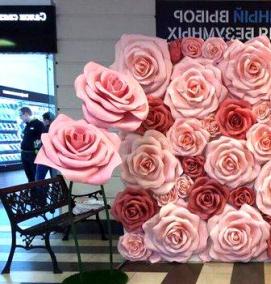 Обои бумажные цветы - модель 2