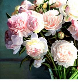 Обои флизелиновые: пионы - модель 2