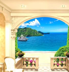 Обои флизелиновые: волны - вариант 3