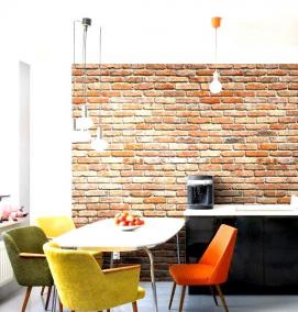 Обои под покраску кирпич - тип 3