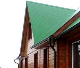 Обшивка дома металлическим ом - тип 1