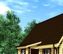 Оцилиндрованное бревно 22 см - тип 2