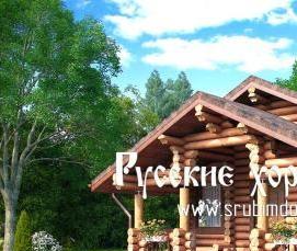 Оцилиндрованное бревно 240 мм - модель 1