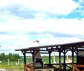 Односкатные беседки для дачи - вариант 1