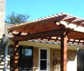 Односкатные беседки из дерева - вариант 1