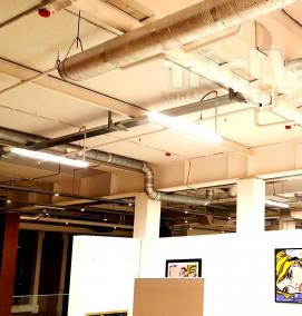 Офисные подвесные светильники на тросах - модель 3