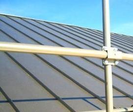 Ограждение для фальцевой кровли со снегозадержателем - модель 1