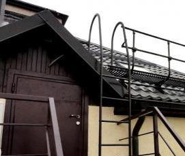 Ограждение для фальцевой кровли со снегозадержателем - модель 4