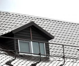 Ограждение для фальцевой кровли со снегозадержателем - модель 3