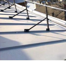 Ограждение кровли металлочерепица - модель 1