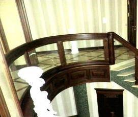 Ограждение лестницы из гипсокартона - тип 4