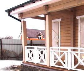 Ограждение лестницы террасы - тип 3