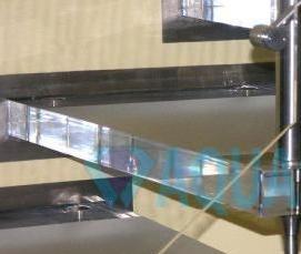 Ограждения из оргстекла для лестниц - модель 3
