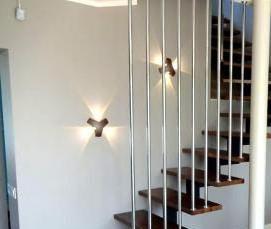 Ограждения лестниц в стиле лофт - модель 4