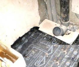 Оклеечная гидроизоляция слоя - вариант 3