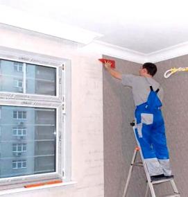 Оклейка стен виниловыми обоями - тип 4