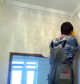 Оклейка стен виниловыми обоями - тип 2